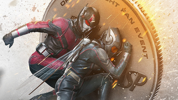 Ant Man And The Wasp Coin Poster Wallpaper