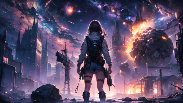 Apocalypse Arsenal Sci Fi Girl S Battle For Survival Wallpaper