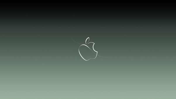 Apple Green Logo Background 4k Wallpaper