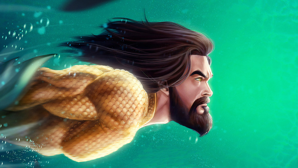 Aquaman Diving Wallpaper