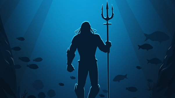 Aquaman Movie Poster Art Wallpaper