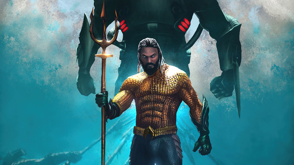 Aquaman Poster Illustration 5k Wallpaper