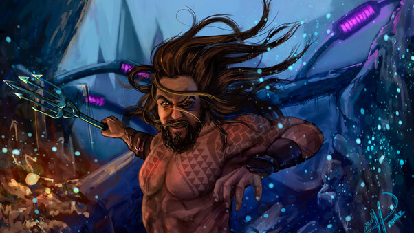 Aquaman Underwater Art Wallpaper