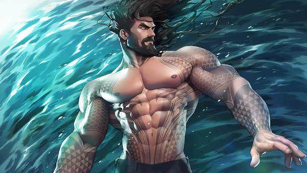 Aquaman Underwater New Art Wallpaper