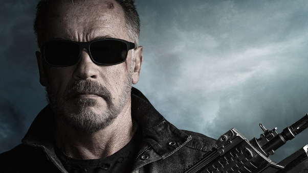 Arnold Schwarzenegger In Terminator Dark Fate 4k Wallpaper