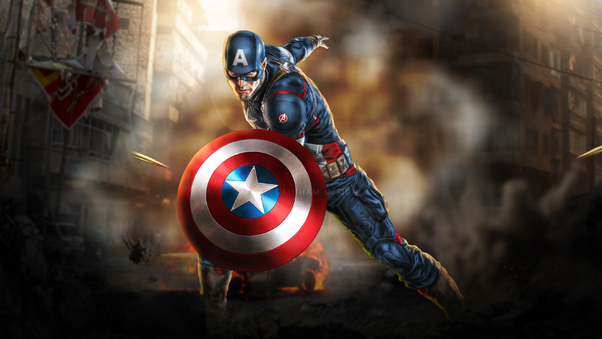 Art Captain America New Wallpaper