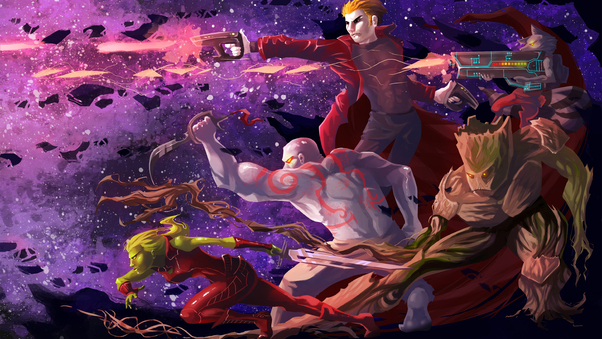Art Guardians Of The Galaxy Wallpaper
