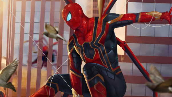 Art Spiderman 4k New Wallpaper
