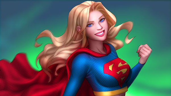 Art Supergirl 4k Wallpaper