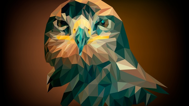 Artistic Abstract Owl Wallpaper