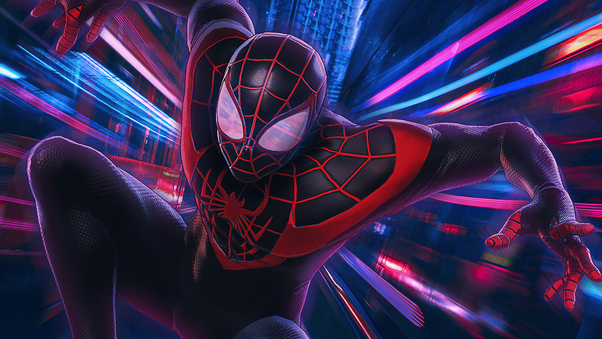 Artwork Spider Man Miles 2020 Wallpaper