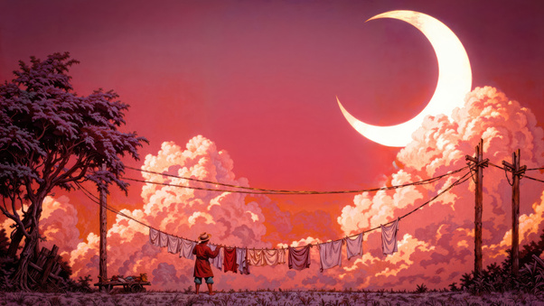 Asian Man Doing His Morning Duties Clouded Memories (2560x1440) Resolution Wallpaper