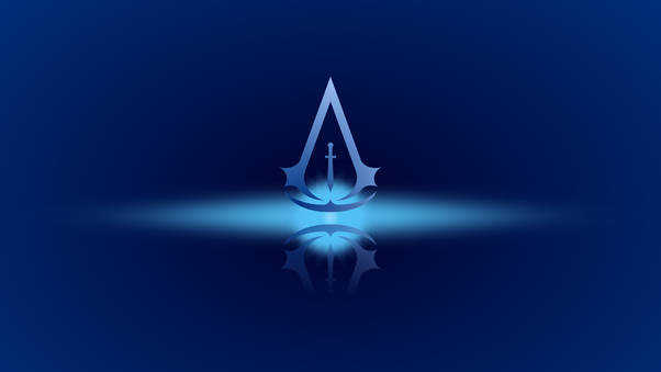 Assassins Creed 4k Minimal Logo Wallpaper