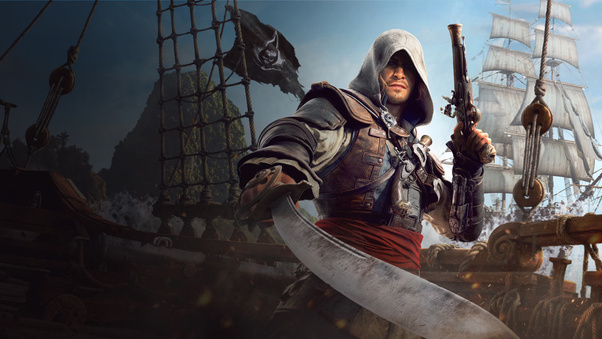 Assassins Creed Black Flag Resynced (2048x2048) Resolution Wallpaper