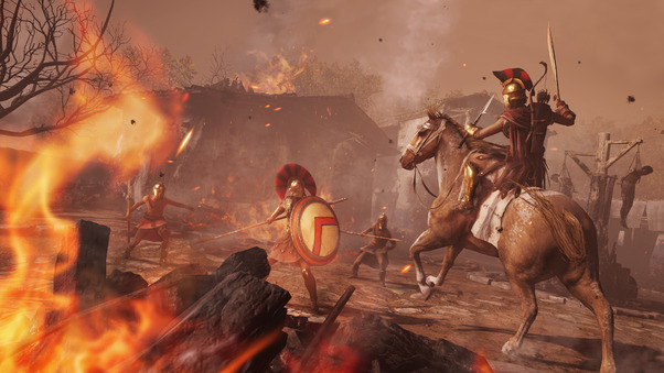 Assassins Creed Odyssey Battle Wallpaper