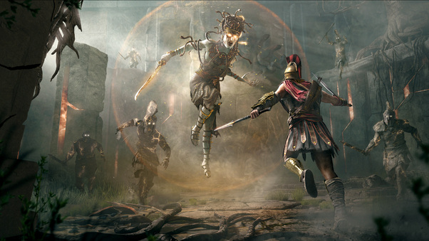 Assassins Creed Odyssey Fight 4k Wallpaper