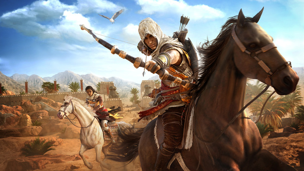 Assassins Creed Origins Bayek And Aya 4k Wallpaper