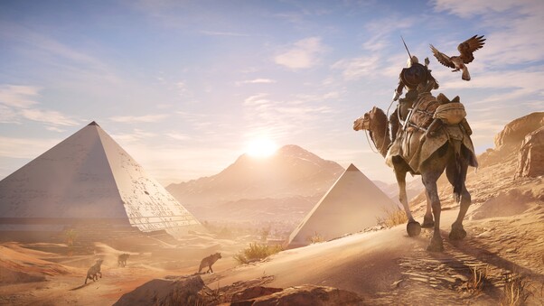 Assassins Creed Origins Pyramids E3 Concept Art Wallpaper
