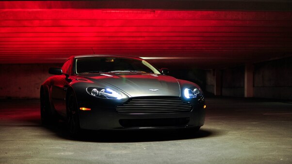 Aston Martin Vantage Lights Wallpaper
