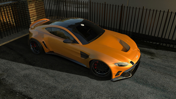 Aston Martin Vantage Mp6 Orange 4k Wallpaper
