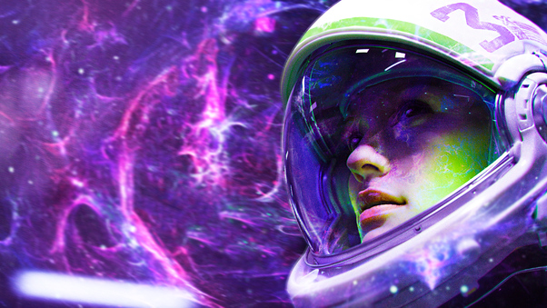 Astronaut Girl 4k Wallpaper