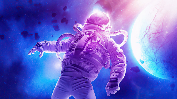 Astronaut In Another Universe 4k Wallpaper