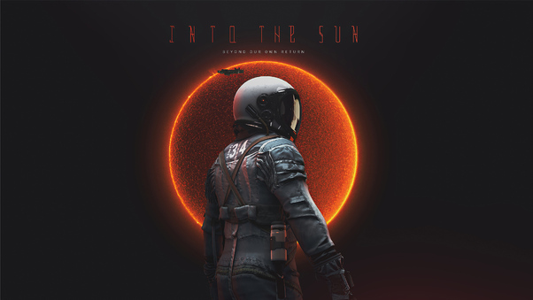 Astronaut Into The Sun 4k Wallpaper