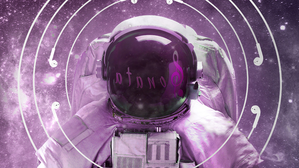 Astronaut Music Fever 4k Wallpaper