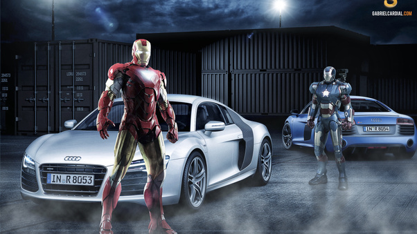 Audi R8 Iron Man War Machine Wallpaper