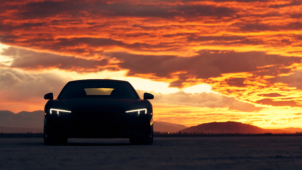 Audi R8 Sunset Wallpaper