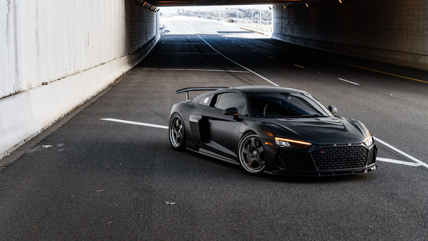 Audi R8 V10 On Streets Photography Wallpaper