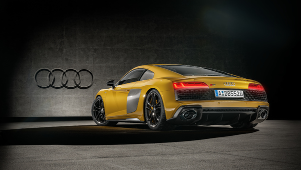 Audi R8 Yellow 2020 Wallpaper