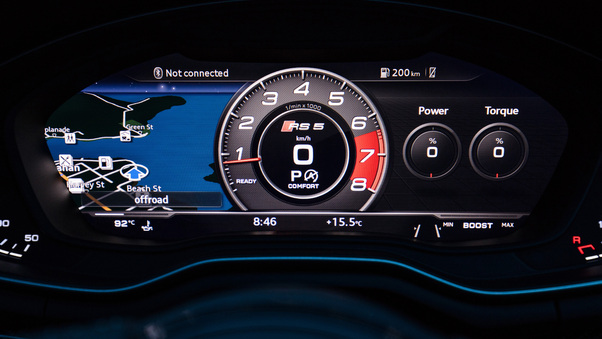 Audi Rs5 Speedometer Wallpaper