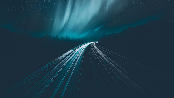 Aurora Borealis During Night Time Wallpaper