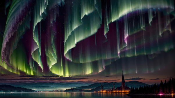Aurora Stars Sky Web Wallpaper