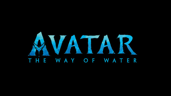 Avatar The Way Of Water Movie Logo Wallpaper