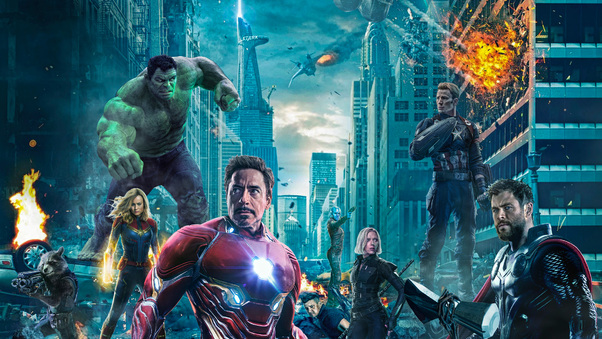 Avengers 4 Battle At New York Wallpaper