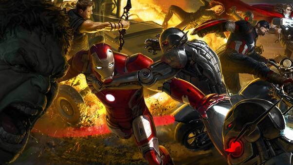 Avengers Age Of Ultron Artwork 8k Wallpaper