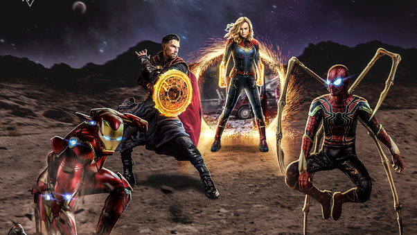 Avengers End Game 2019 Art Wallpaper