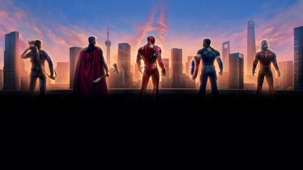 Avengers Endgame 8k Chinese Poster Wallpaper