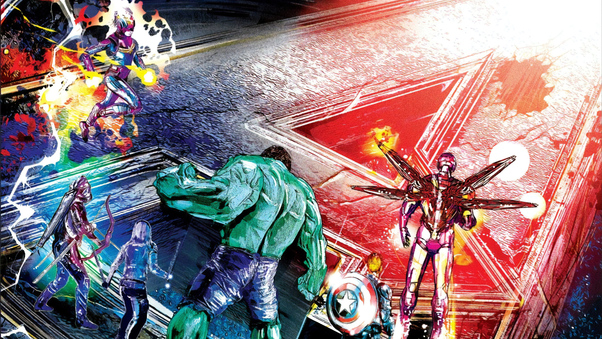 Avengers Endgame Sketch Art Wallpaper