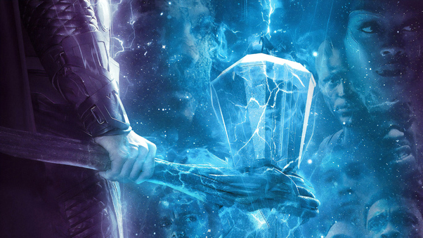 Avengers Endgame Thor Hammer Poster 4k Wallpaper