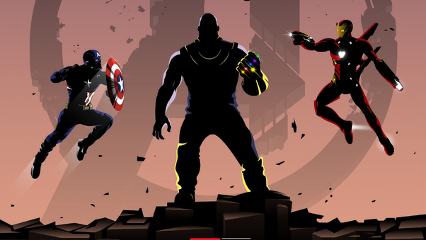 Avengers Endgame Trinity Art Wallpaper