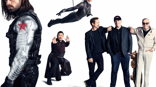 Avengers Infinity War Bucky Barnes Iron Man Rocket Hope Pym Stan Lee Kevin Feige Wallpaper