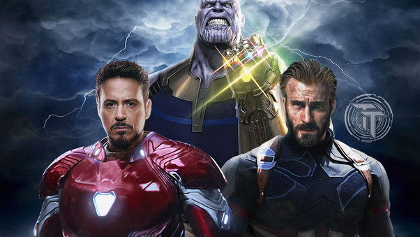 Avengers Infinity War Captain America Iron Man Thanos Wallpaper