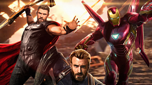 Avengers Infinity War Captain America Ironman Thor Wallpaper