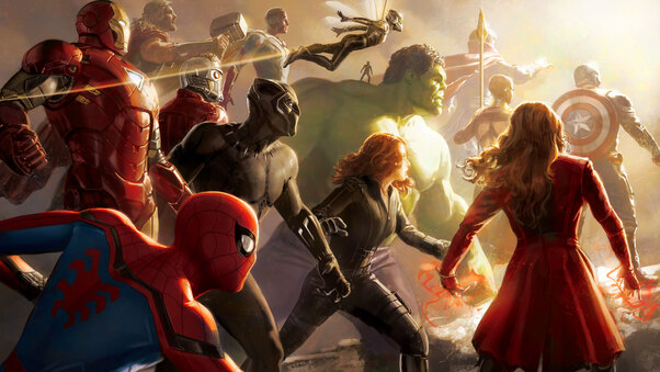 Avengers Infinity War D23 Artwork 8k Wallpaper