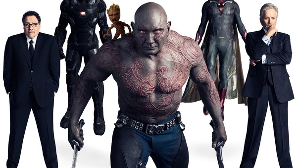 Avengers Infinity War Drax Baby Groot Vision War Machine Wallpaper