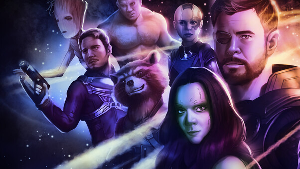 Avengers Infinity War Part One Artwork Wallpaper