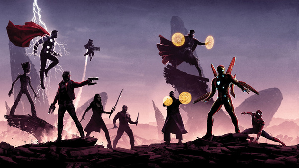 Avengers Infinity War Promotion Poster Wallpaper